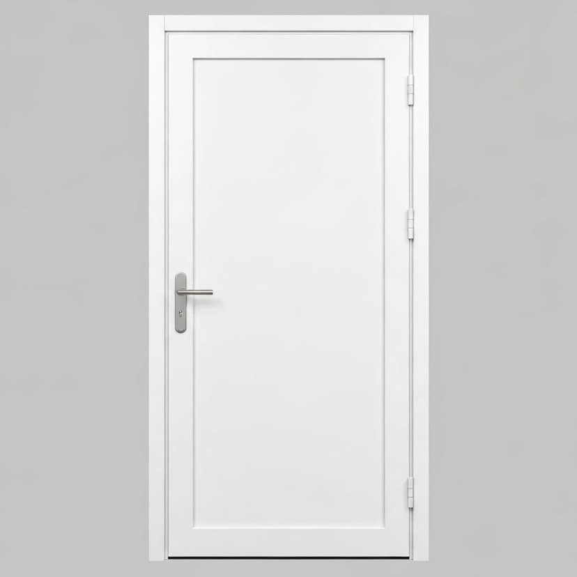 Kunststof loopdeur volpaneel wit RAL 9016