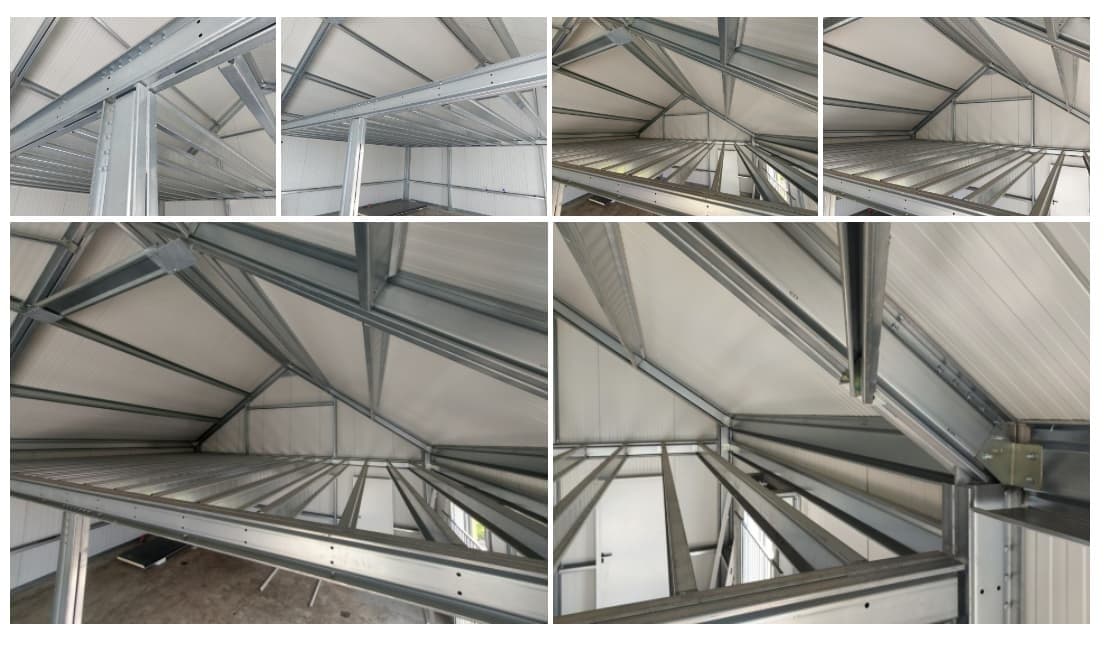 Verdiepingsvloer details en constructie fotos